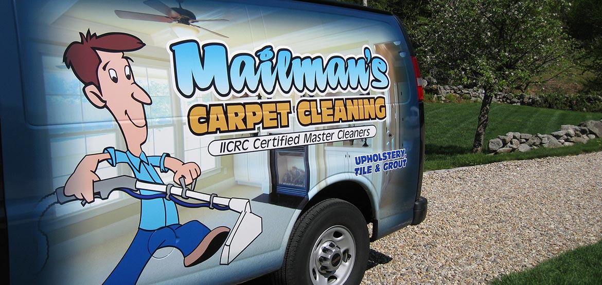 Mailman Steam Carpet Cleaning's Van